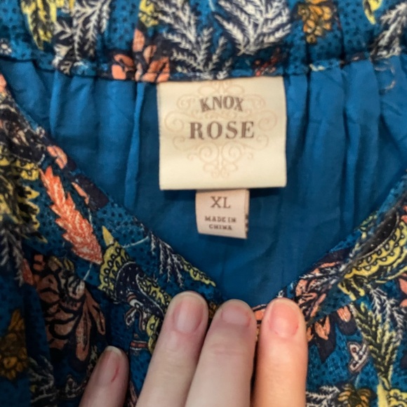 Knox Rose Blue Floral Midi Dress - Picture 3 of 5